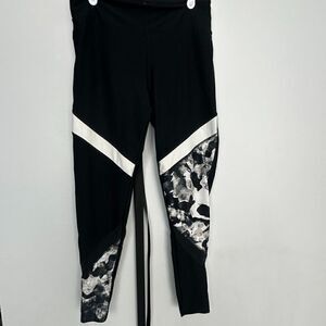 Euc Marika Leggings, Black And White, Size L
